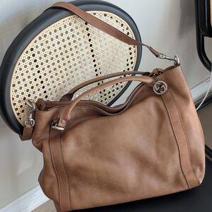 Gucci Tan Leather Shoulder Bag